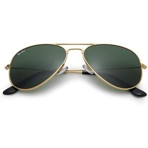 New Pro Acme Womens Aviator Green Tint Gold Rims Sunglasses w Carrying Case